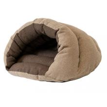 Домик пухлый "Ракушка" - рогожка бежевый, 67*52*35см