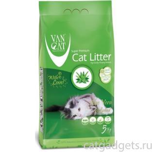 Комкующийся наполнитель без пыли с ароматом Алое вера , пакет (Aloe Vera)