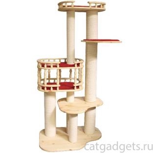 Комплекс когтеточка из дерева для кошек "Бося"  88*58*183 см