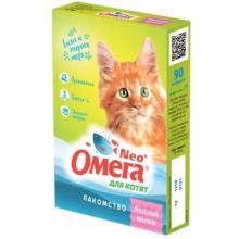 Омега Neo +  Мультивитаминное лакомство для котят "Веселый малыш" с пребиотиком и таурином, 60 таб.