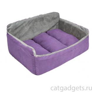 Лежак-диван "Самсон" - бархат фиолетовый