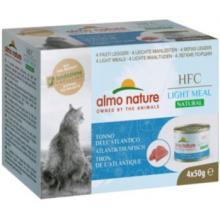 Набор 4 шт. по 50 г. Низкокалорийные консервы для кошек "Атлантический Тунец" (Natural Light Meal - Atlantic Tuna)