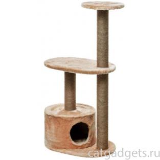 Домик для кошек меховой «Бешка» 60*40*120 см, джут 